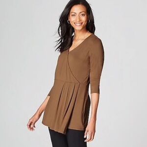 J. Jill Wearever Collection Pleated Crossover Top
In Acorn size XL Tall